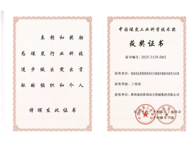 以技賦能拓市場 深耕融合促提升 &mdash;&mdash;聚焦勝動集團(tuán)瓦斯利用技術(shù)斬獲行業(yè)大獎